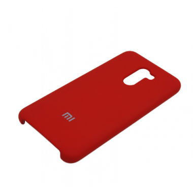 Чехол красный для Xiaomi Pocophone F1 Silicone Case